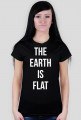 The Earth Is Flat - Czarno Biały T-shirt