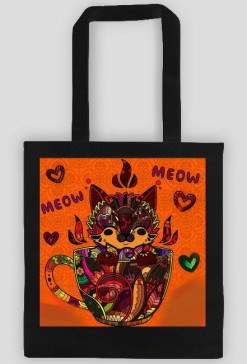 Mandala cat kot torba