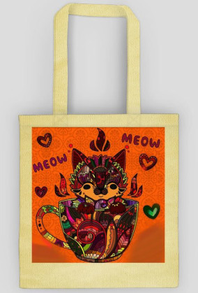 Mandala cat kot torba