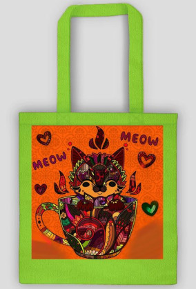 Mandala cat kot torba