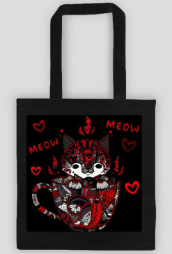 black mandala cat kot