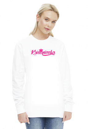 Księżniczka (bluza damska) różowa grafika