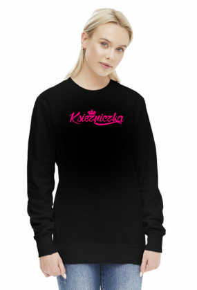 Księżniczka (bluza damska) różowa grafika