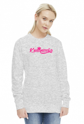 Księżniczka (bluza damska) różowa grafika