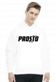 Bluza męska z kapturem "chcę iść prosto do nieba"
