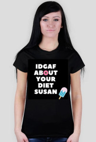 IDGAF SUSAN - Czarna Damska