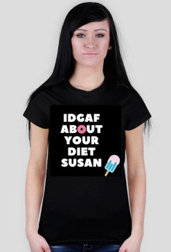 IDGAF SUSAN - Czarna Damska