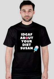 IDGAF Susan - Czarna Męska