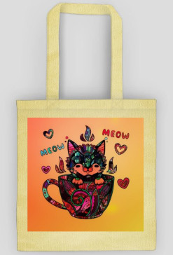 Mandala cat kot torba