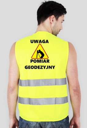Kamizelka odblaskowa"WAGA POMIAR GEODEZYJNY"