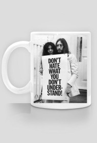 Kubek motto czarno-biały