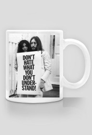 Kubek motto czarno-biały