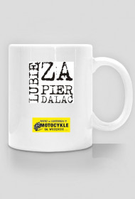 kubek z motocyklem