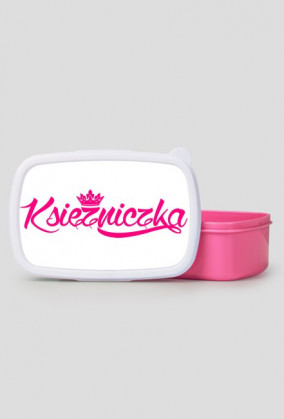 Księżniczka (pudełko śniadaniowe) różowa grafika