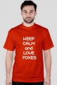 Koszula- KEEP CALM and LOVE FOXES