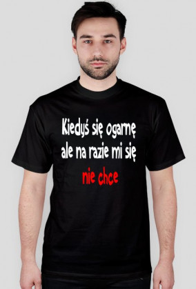 Kiedyś się ogarnę ale na razie mi się nie chce-koszulka męska