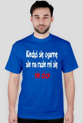 Kiedyś się ogarnę ale na razie mi się nie chce-koszulka męska