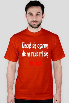 Kiedyś się ogarnę ale na razie mi się nie chce-koszulka męska