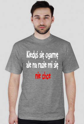Kiedyś się ogarnę ale na razie mi się nie chce-koszulka męska