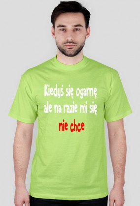Kiedyś się ogarnę ale na razie mi się nie chce-koszulka męska