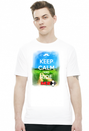 Koszulka-KEEP CALM AND RIDE MZ