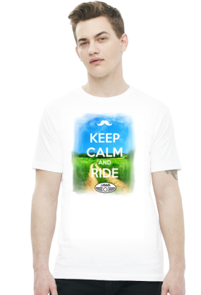 Koszulka-KEEP CALM AND RIDE JAWA