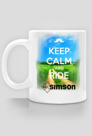 Kubek-KEEP CALM AND RIDE SIMSON