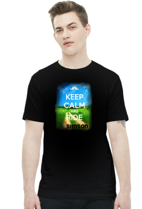 Koszulka-KEEP CALM AND RIDE SIMSON