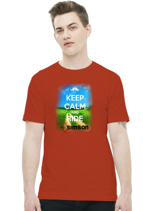 Koszulka-KEEP CALM AND RIDE SIMSON