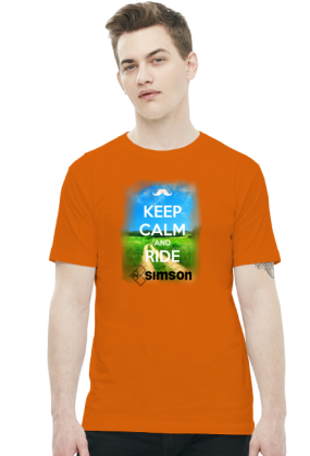 Koszulka-KEEP CALM AND RIDE SIMSON