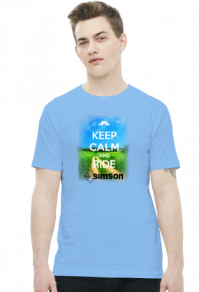 Koszulka-KEEP CALM AND RIDE SIMSON