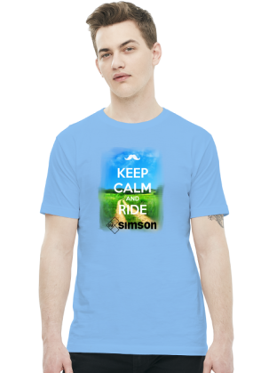 Koszulka-KEEP CALM AND RIDE SIMSON