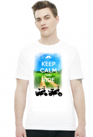 Koszulka-KEEP CALM AND RIDE Motorynka