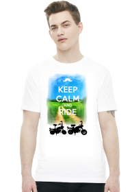 Koszulka-KEEP CALM AND RIDE Motorynka
