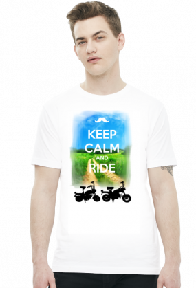Koszulka-KEEP CALM AND RIDE Motorynka