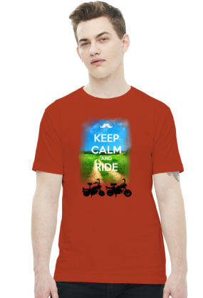 Koszulka-KEEP CALM AND RIDE Motorynka
