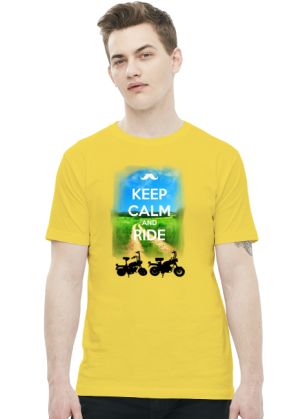 Koszulka-KEEP CALM AND RIDE Motorynka