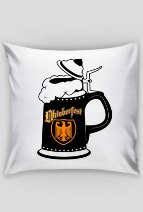 poszewka na jasia z nadrukiem kufla piwa...