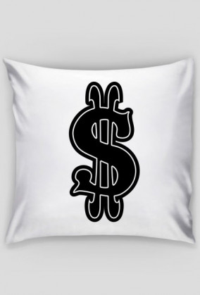 poszewka na jasia z symbolem dolara...