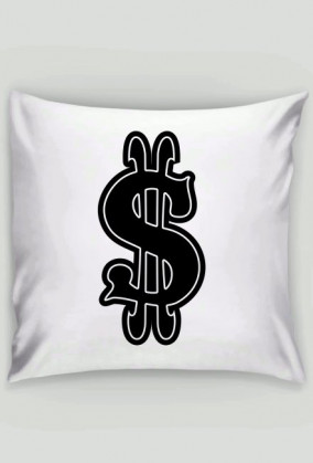 poszewka na jasia z symbolem dolara...