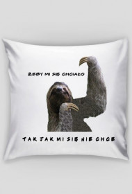 Poszewka lub poduszka z leniwcem