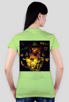 black mandala cat kot koszulka