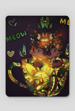 black mandala cat kot
