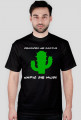Koszulka męska kaktus czarna