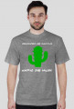 Koszulka męska kaktus szara