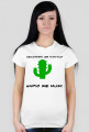Koszulka damska kaktus biała