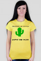 Koszulka damska kaktus żółta