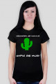 Koszulka damska kaktus czarna