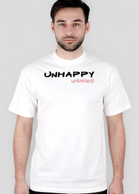 Unhappy original t-shirt ! BIAŁY