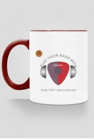 Kubek kolorowy z logo kostki "SKIN"